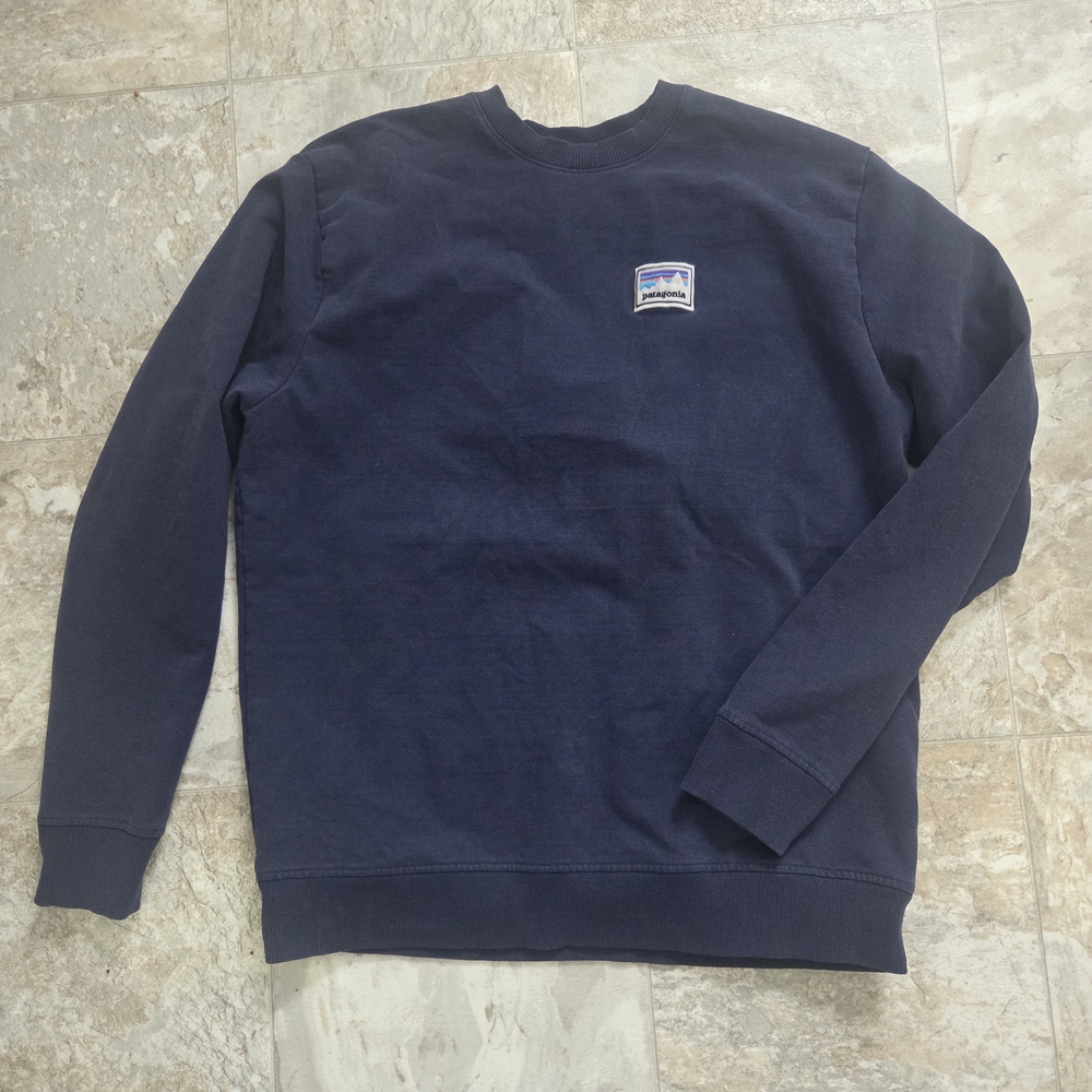 Patagonia Crewneck Sweater Uprisal Crew Black mens Xl Blue